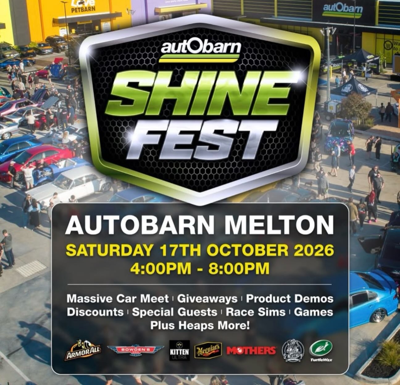 Autobarn Shine Fest — 4x4/Muscle car meet in Melbourne, VIC on Saturday 17 October 2026