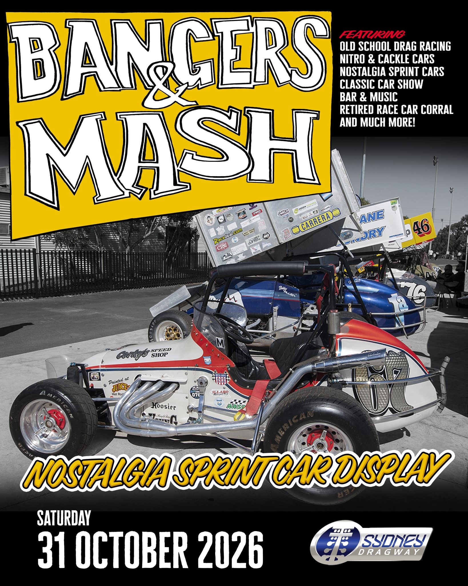 Bangers & Mash — Muscle/Classic spectator event in Sydney, NSW on Saturday 31 October 2026