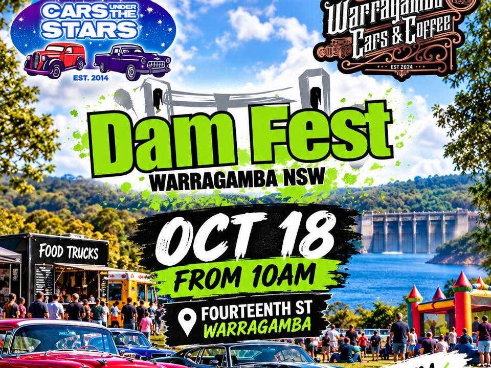 Dam Fest — Classic car meet in Sydney, NSW on Sunday 18 October 2026