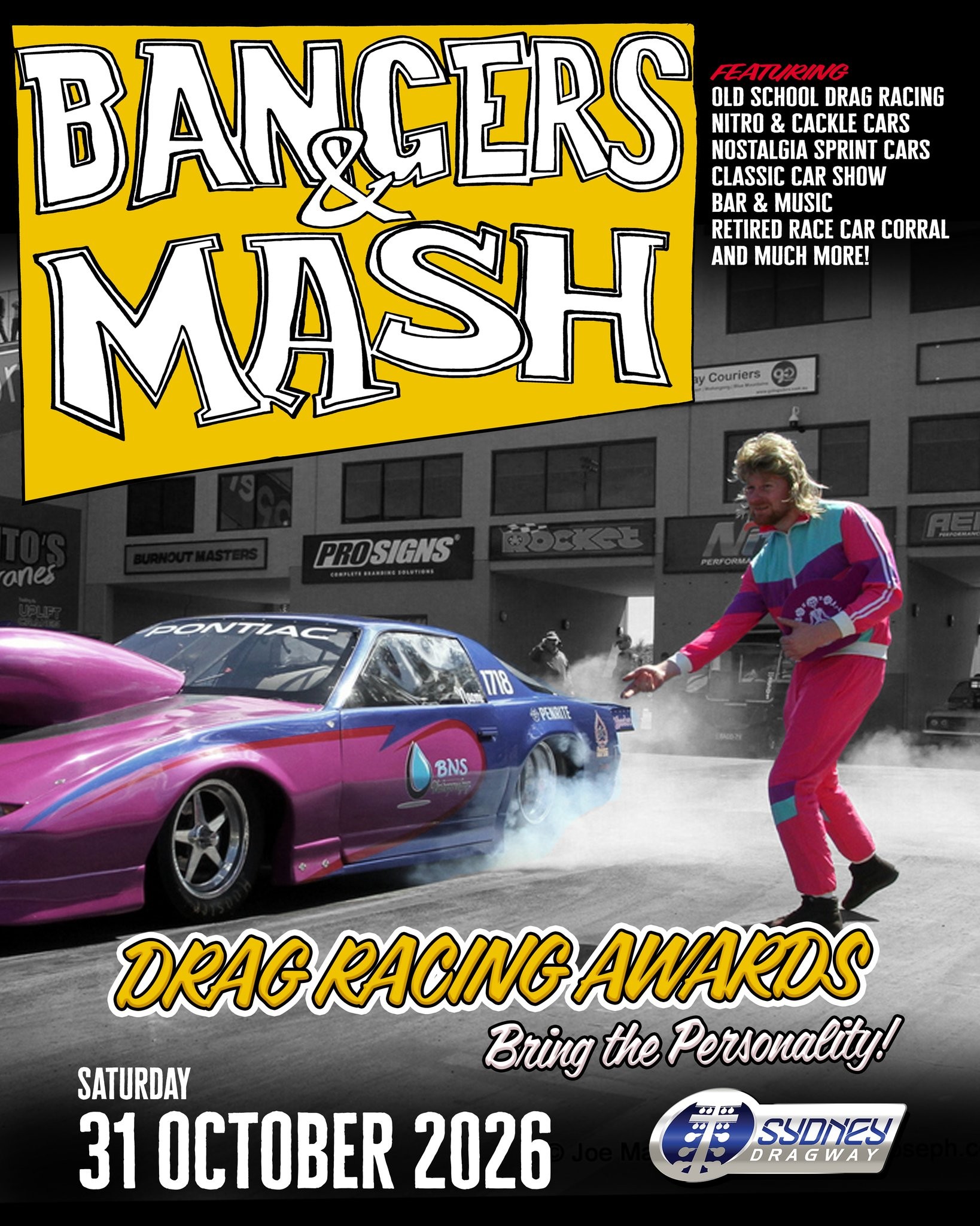 Bangers & Mash — Muscle/Classic spectator event in Sydney, NSW on Saturday 31 October 2026