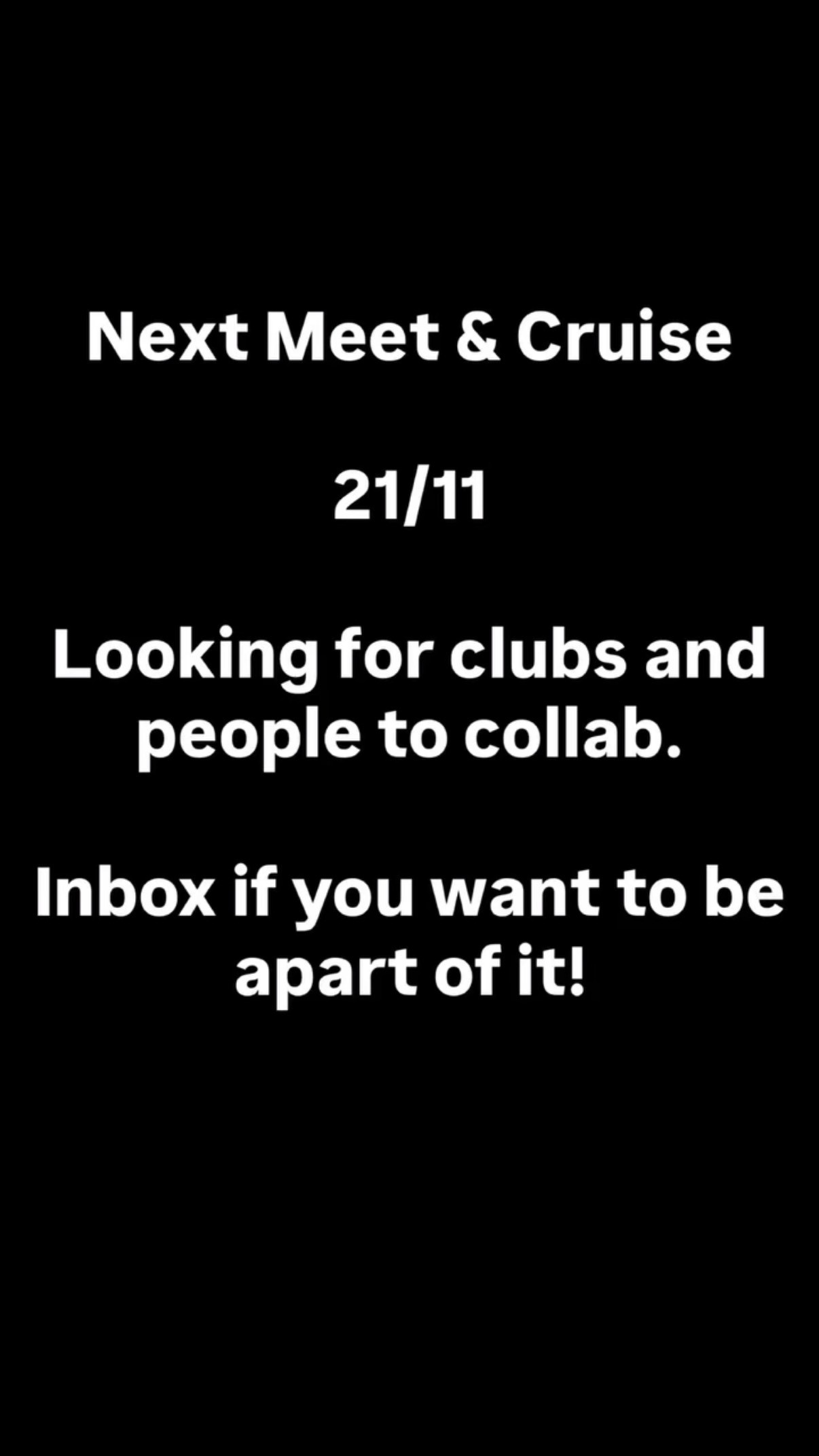 Next Meet & Cruise — JDM car meet in Gold Coast, QLD on Saturday 21 November 2026
