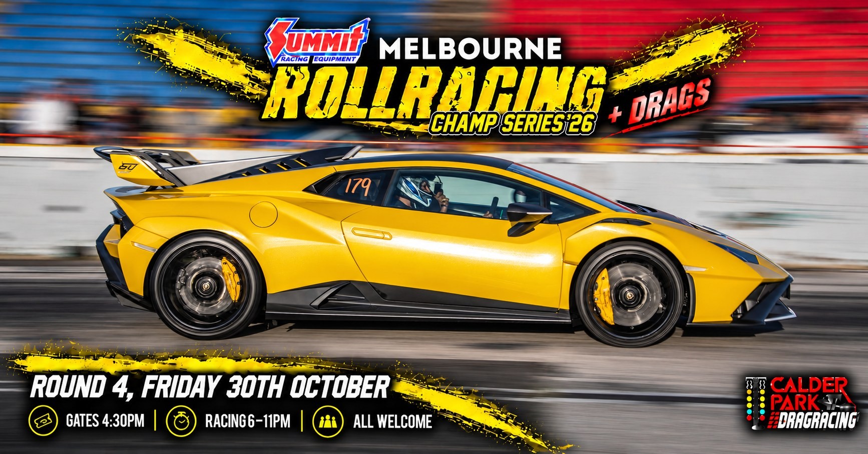 Melbourne RollRacing Champ Series '26 + Drags - Round 4 — Euro/Exotic track day in Melbourne, VIC on Friday 30 October 2026