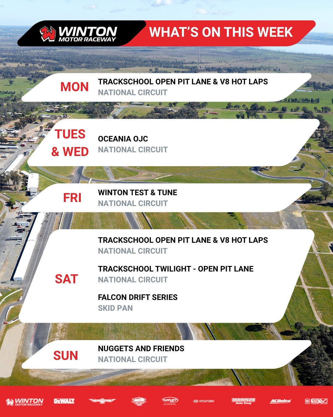Nuggets and Friends — JDM track day in Melbourne, VIC on Sunday 25 October 2026