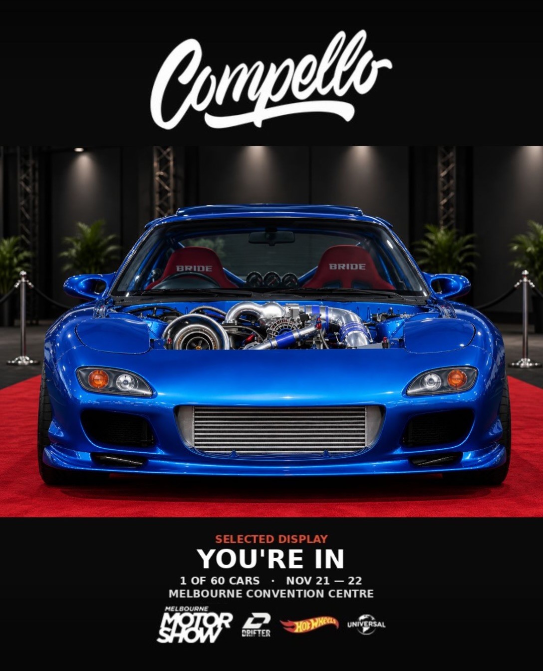 Melbourne Motor Show — JDM spectator event in Melbourne, VIC on Saturday 21 November 2026