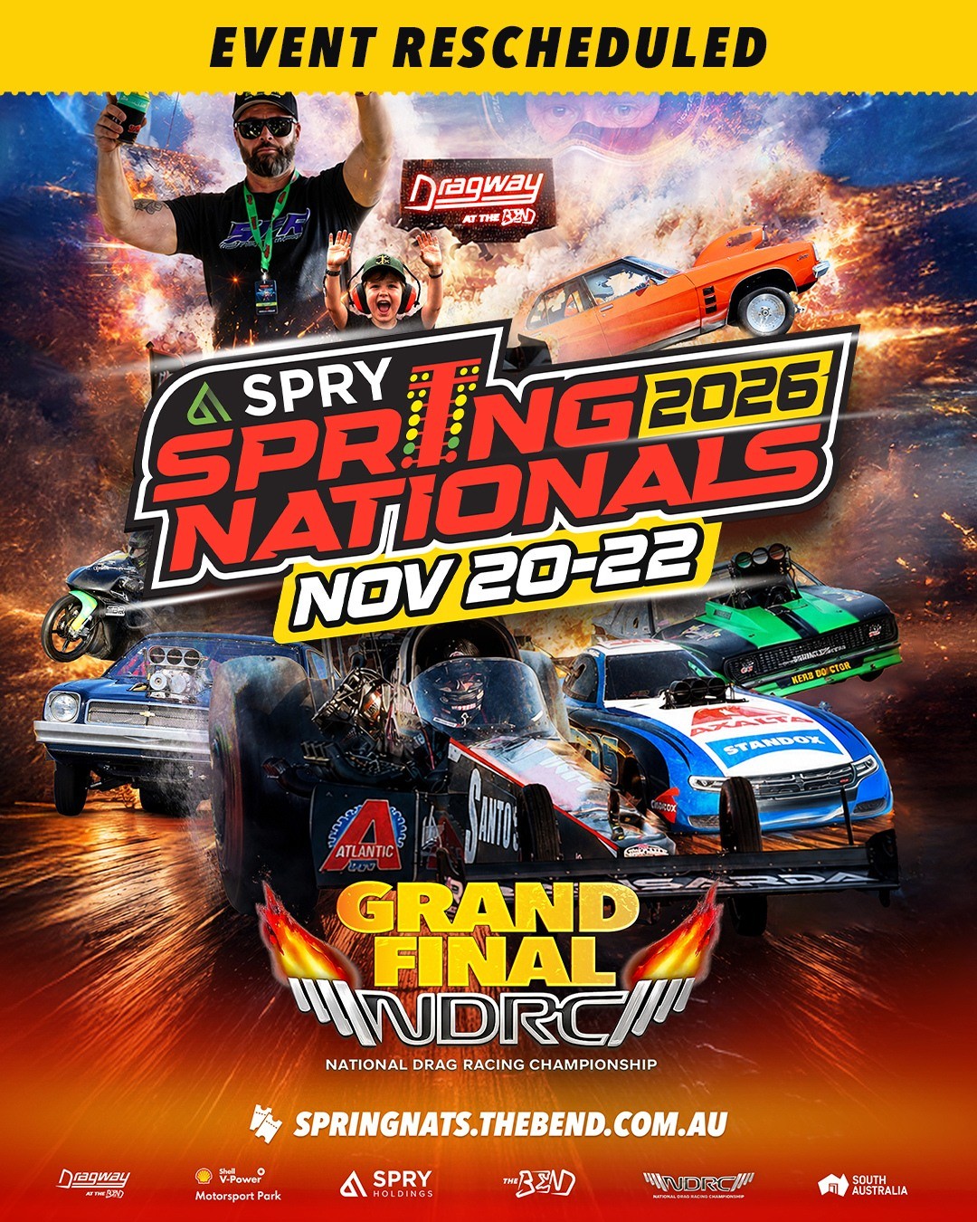 Spry Spring Nationals — Muscle/Stance spectator event in Adelaide, SA on Friday 20 November 2026