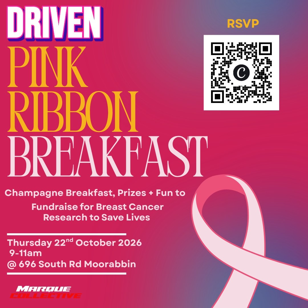 Driven Pink Ribbon Breakfast — car meet in Melbourne, VIC on Thursday 22 October 2026