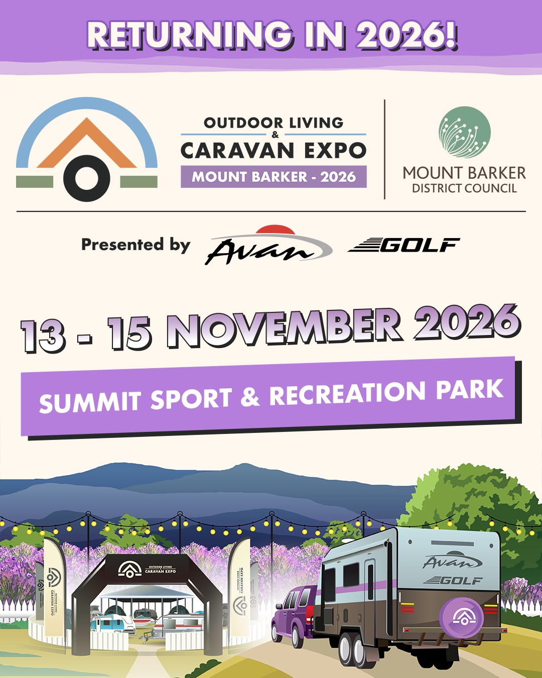 Outdoor Living & Caravan Expo - Mount Barker — 4x4 spectator event in Adelaide, SA on Friday 13 November 2026