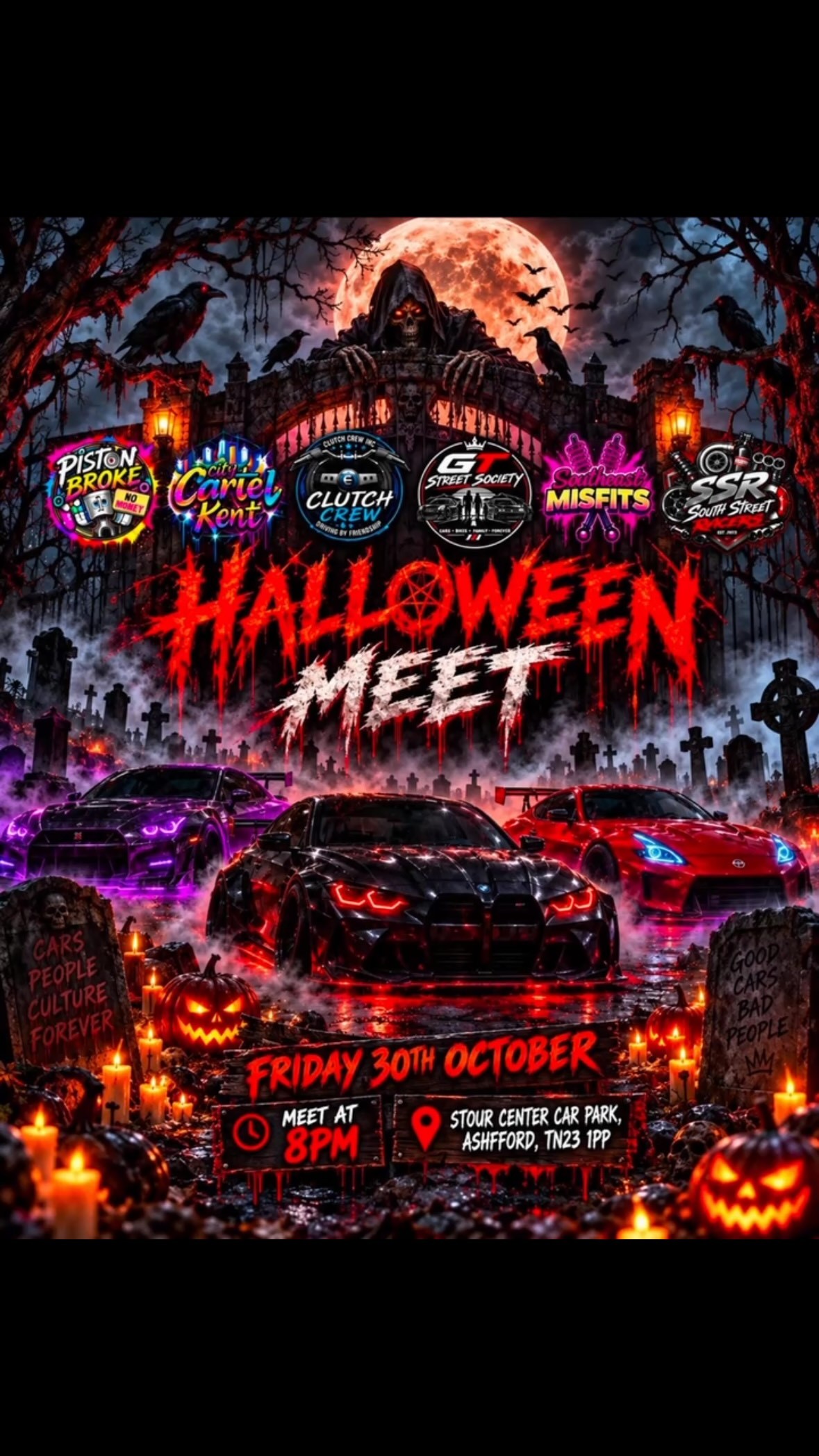 Halloween Meet — Stance car meet in International on Friday 30 October 2026