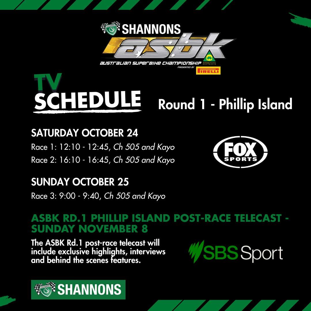Australian Superbike Championship Round 1 — spectator event in Melbourne, VIC on Saturday 24 October 2026