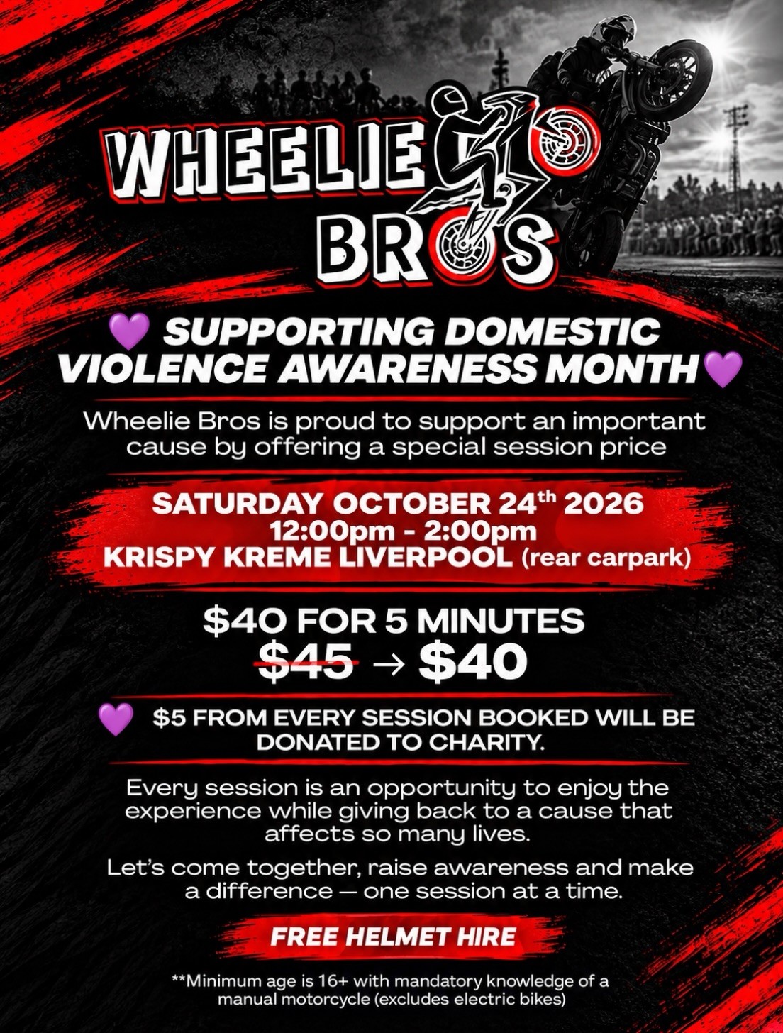 Wheelie Bros DV Awareness Meet — JDM car meet in Sydney, NSW on Saturday 24 October 2026