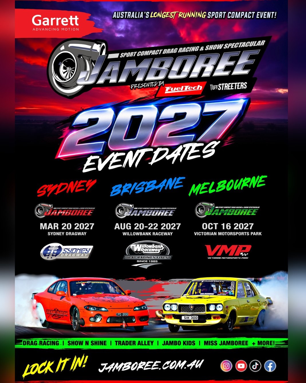 Sydney Jamboree — JDM spectator event in Sydney, NSW on Saturday 20 March 2027