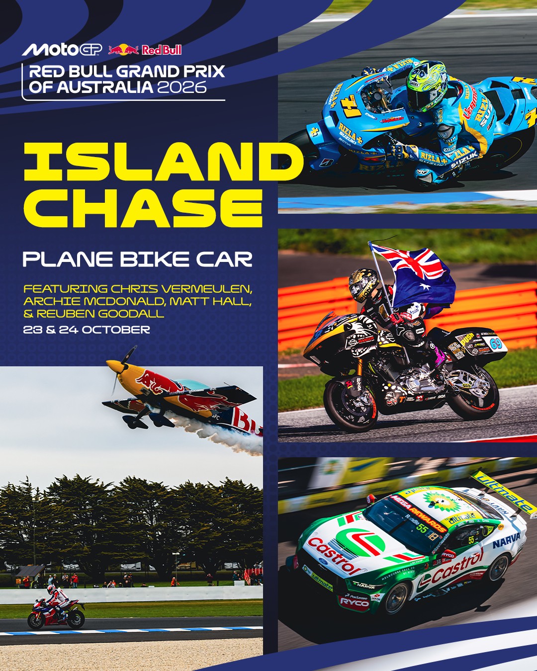 Island Chase at Red Bull Grand Prix of Australia — Exotic spectator event in Melbourne, VIC on Friday 23 October 2026
