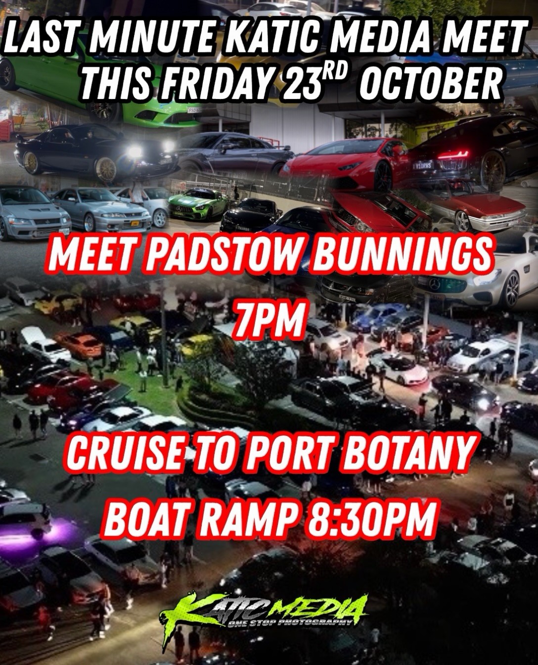 Katic Media Meet & Cruise — JDM car meet in Sydney, NSW on Friday 23 October 2026