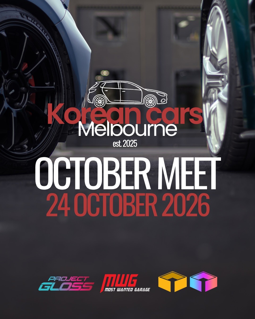 Korean cars Melbourne October Meet — Stance car meet in Melbourne, VIC on Saturday 24 October 2026