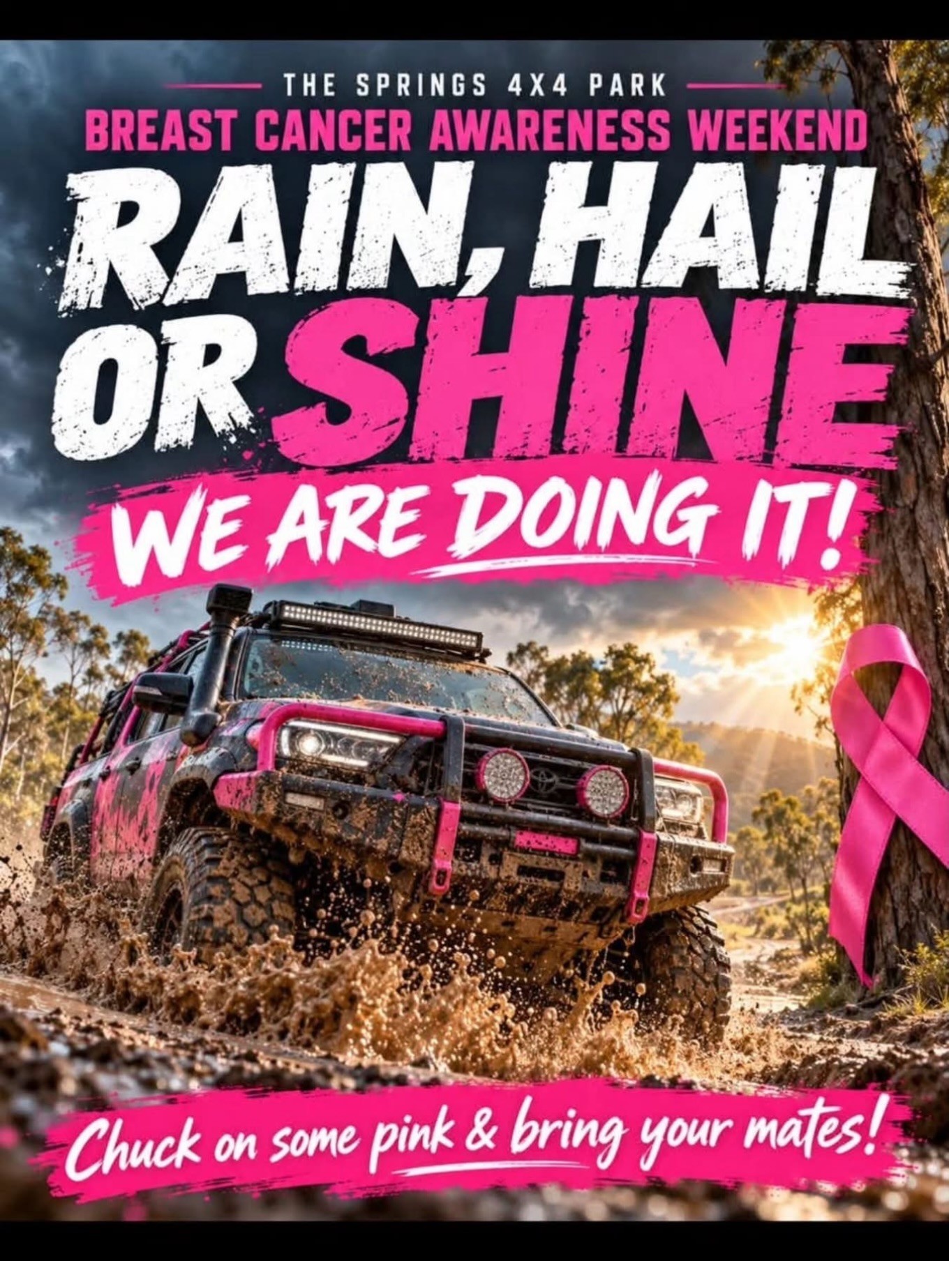 Breast Cancer Awareness Weekend — 4x4 car meet in Brisbane, QLD on Saturday 24 October 2026