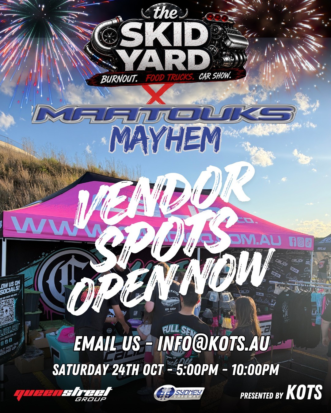 The Skid Yard x Maatouks Mayhem — Muscle spectator event in Sydney, NSW on Saturday 24 October 2026