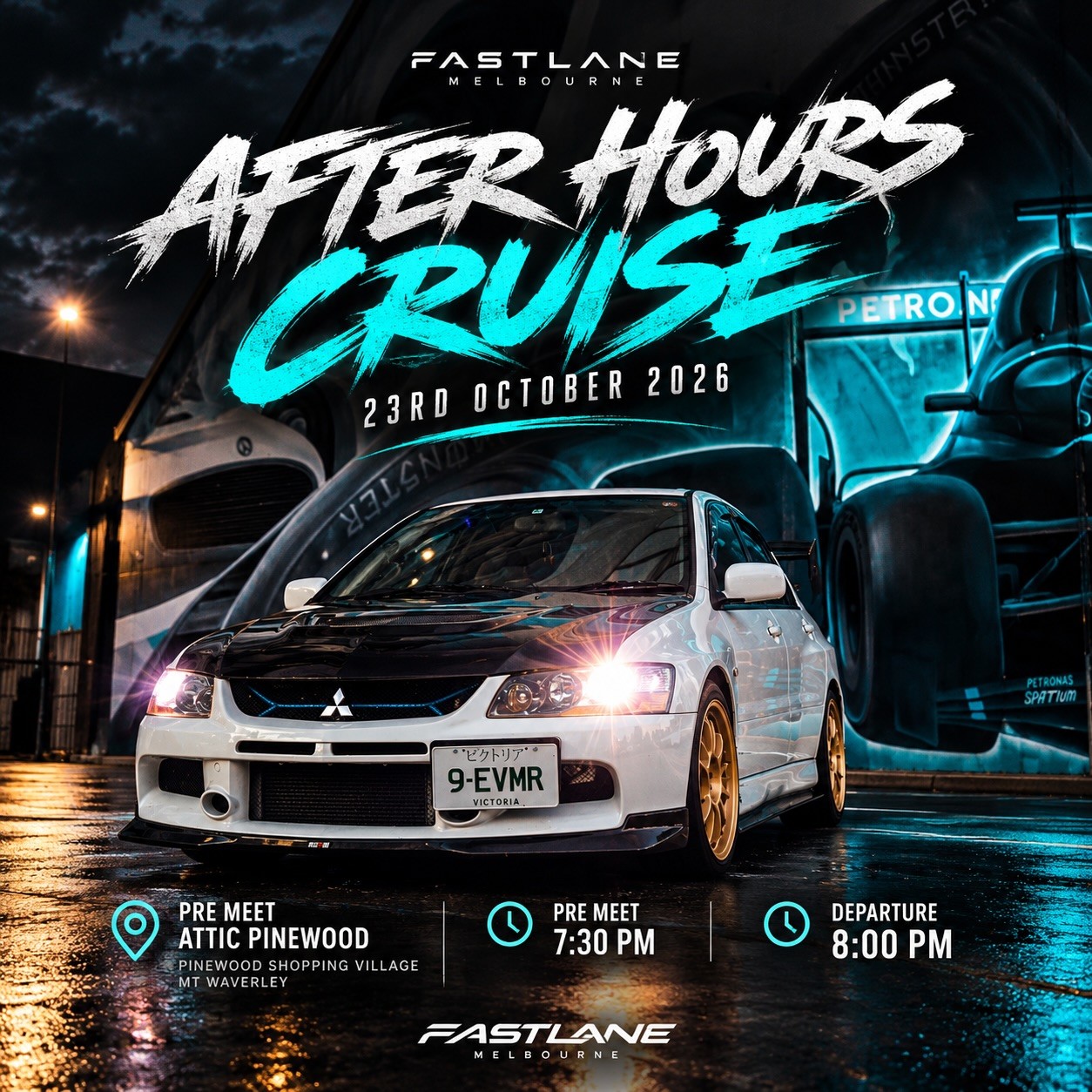 After Hours Cruise — car meet in Melbourne, VIC on Friday 23 October 2026