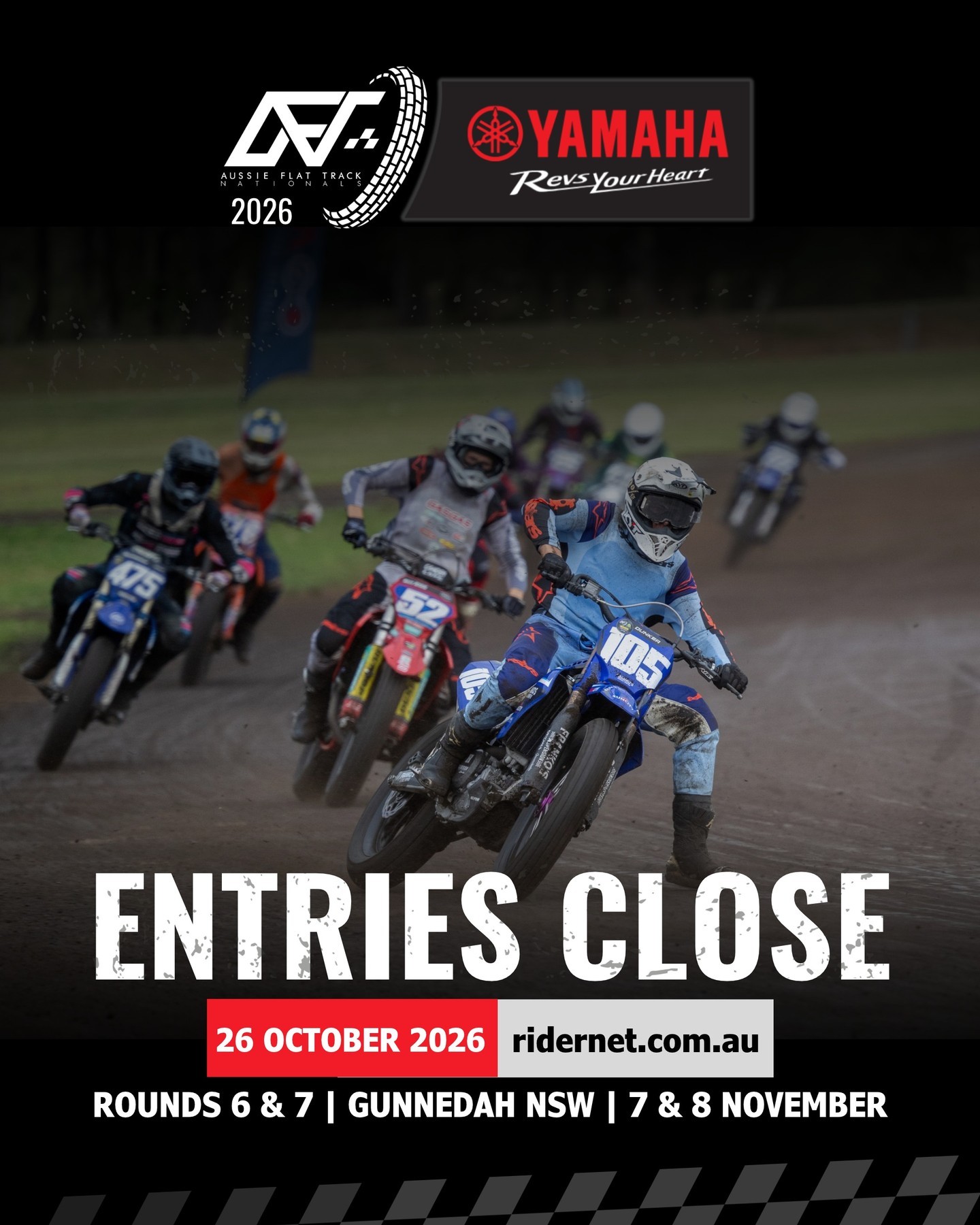 Aussie Flat Track Nationals - Rounds 6 & 7 — spectator event in Sydney, NSW on Saturday 7 November 2026