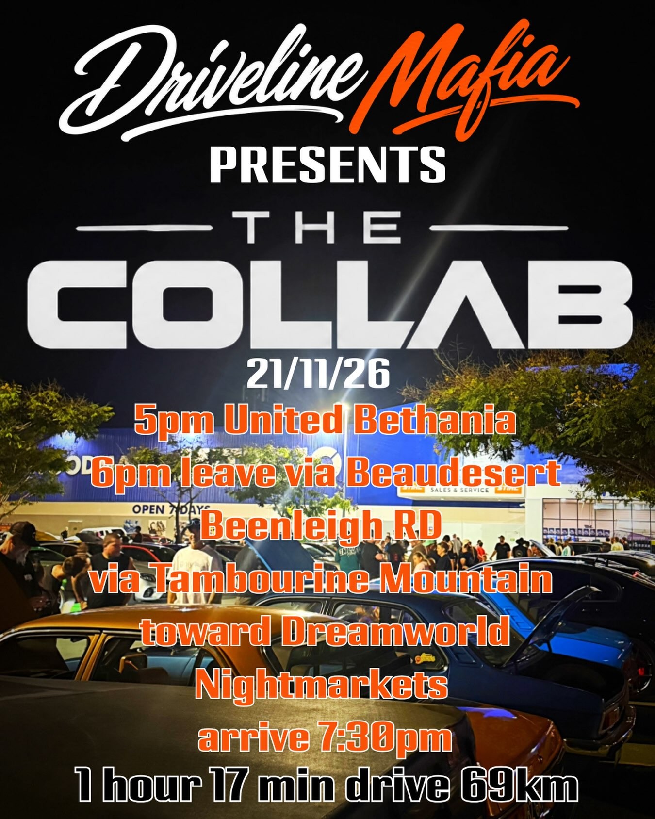 The Collab — JDM/4x4 car meet in Gold Coast, QLD on Saturday 21 November 2026