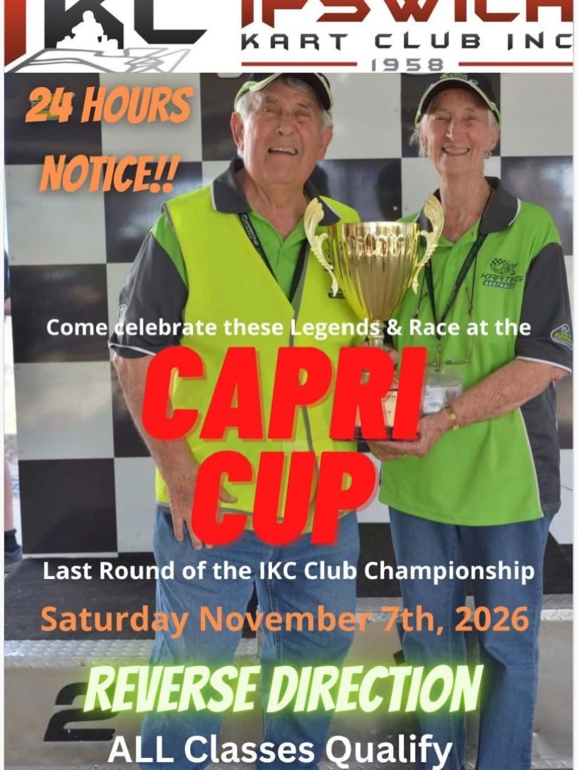 Capri Cup — track day in Brisbane, QLD on Saturday 7 November 2026