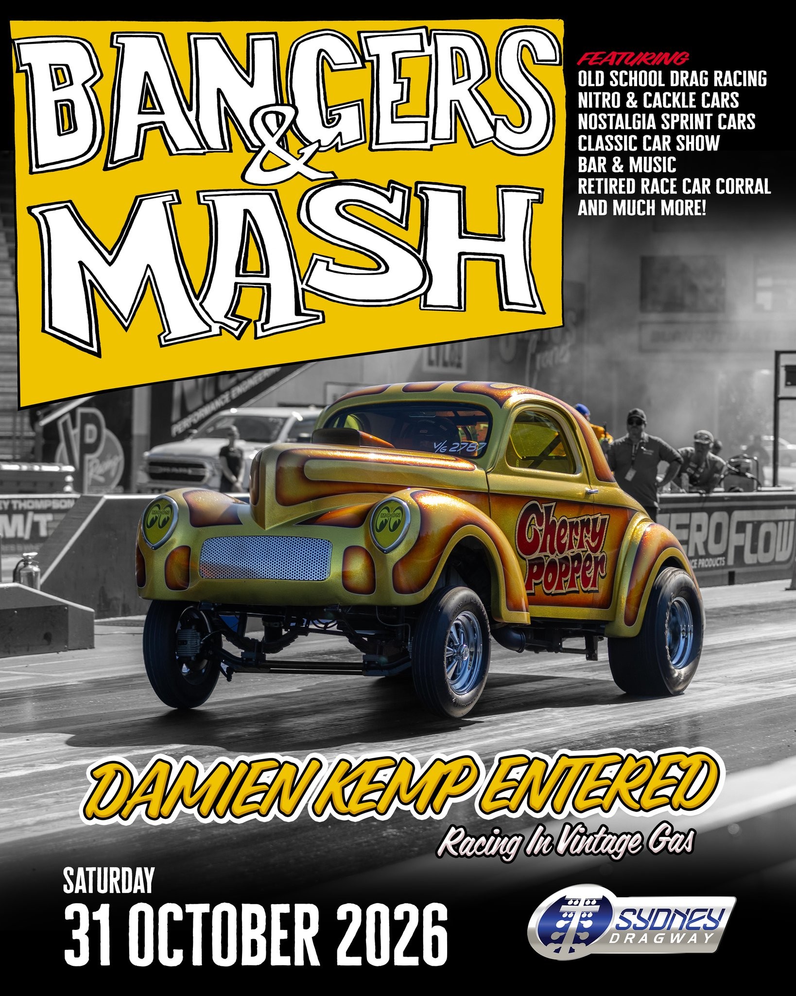 Bangers & Mash — Muscle/Classic spectator event in Sydney, NSW on Saturday 31 October 2026