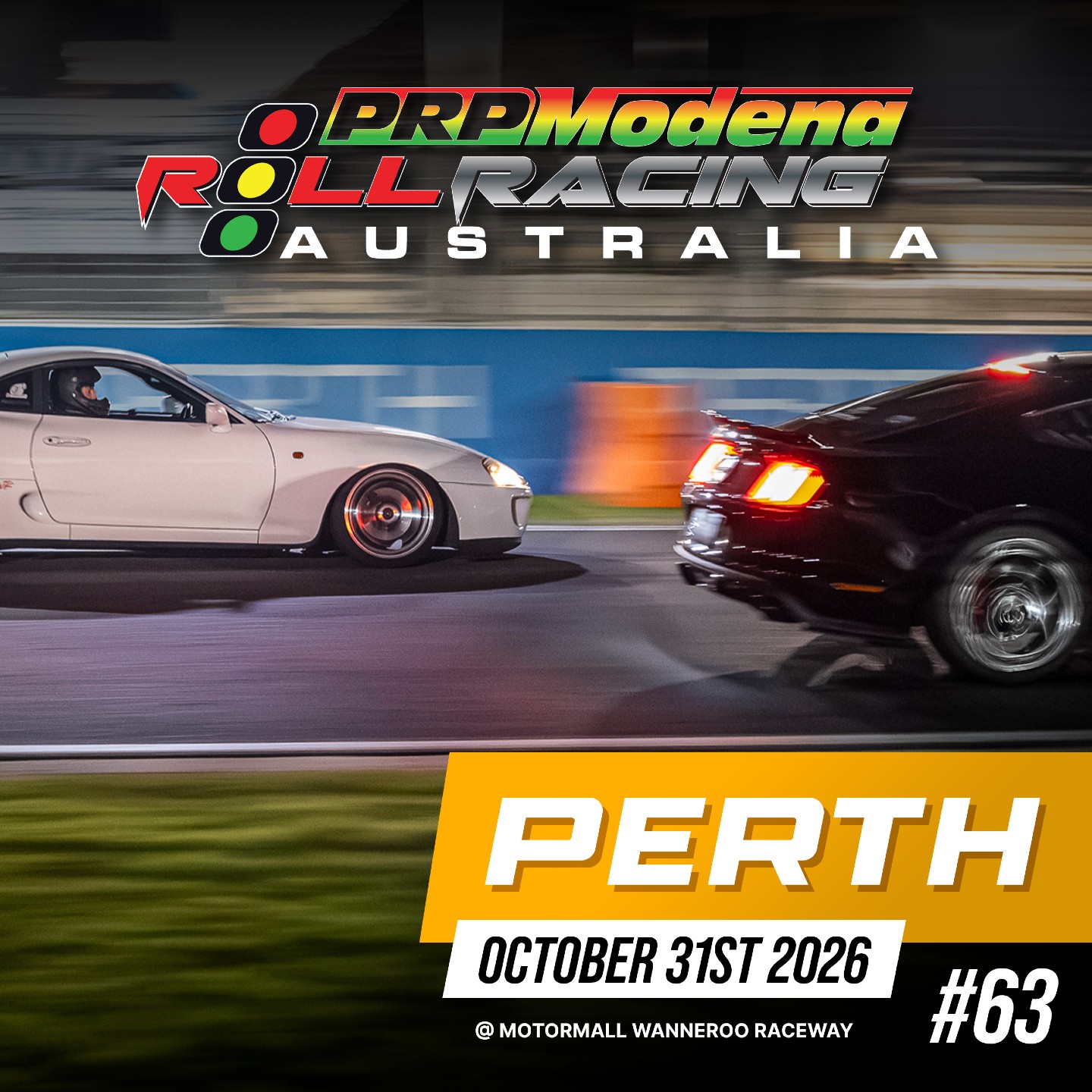 Roll Racing Perth #63 — JDM/Muscle track day in Perth, WA on Saturday 31 October 2026