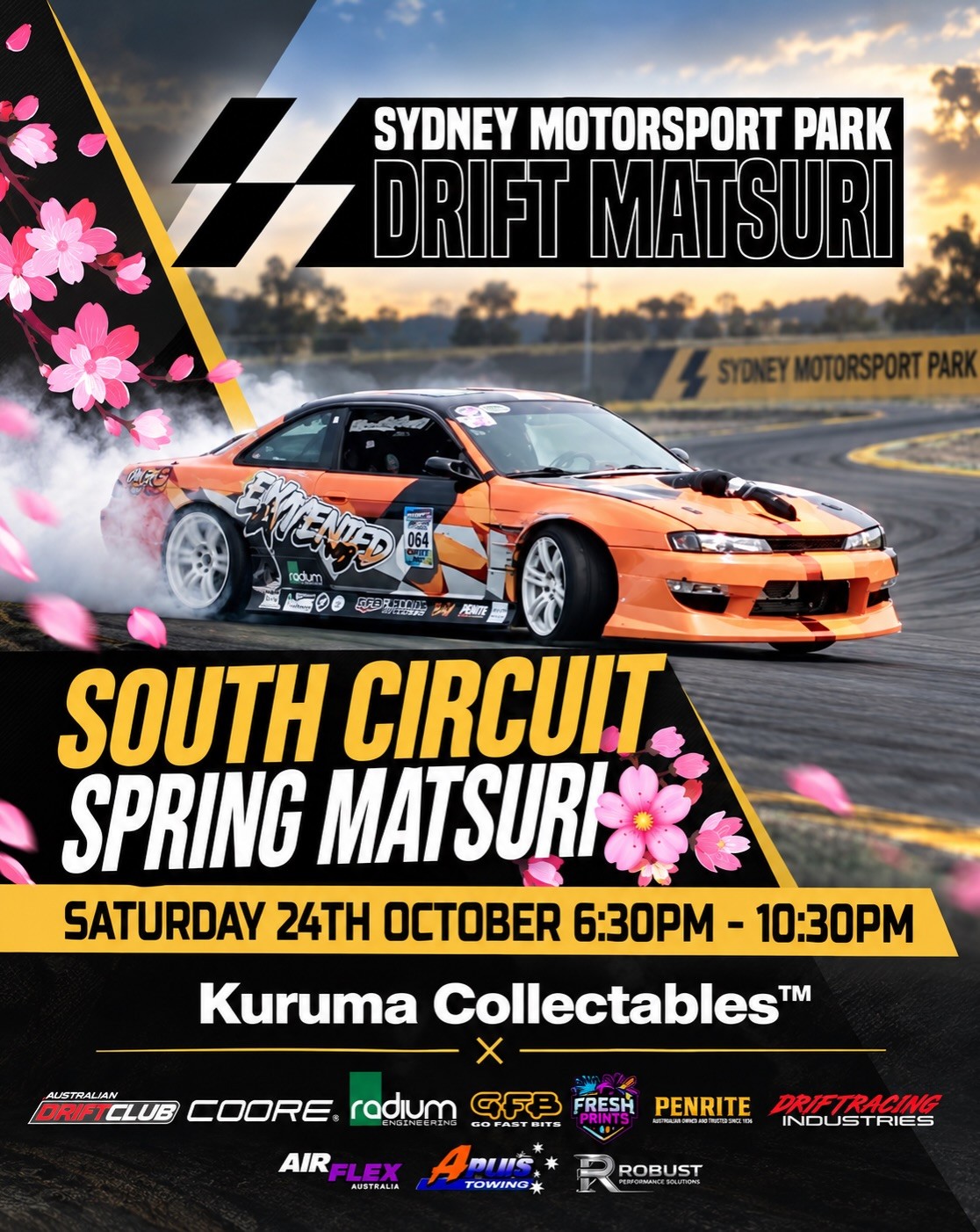 Drift Matsuri — JDM spectator event in Sydney, NSW on Saturday 24 October 2026