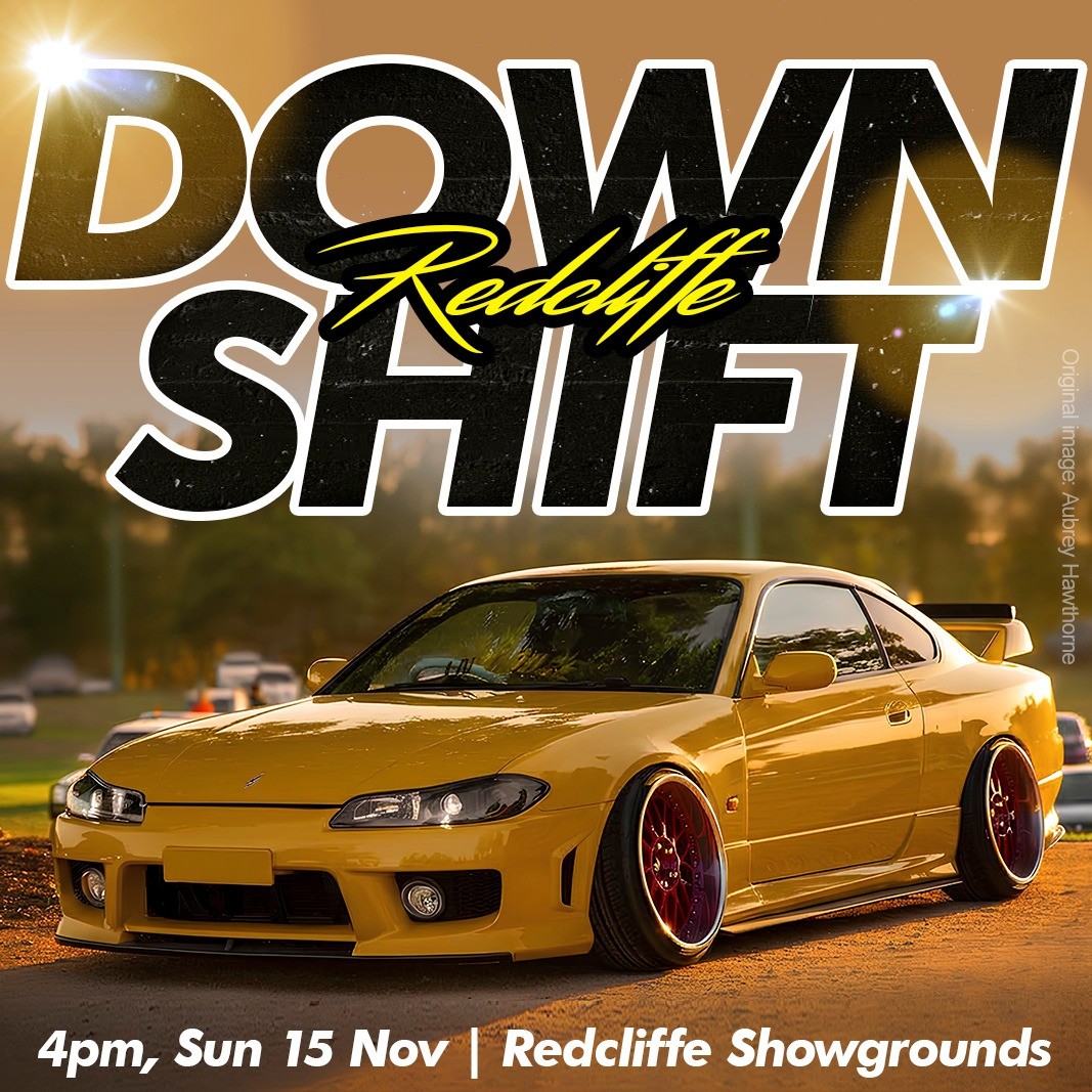 Downshift Redcliffe — JDM car meet in Brisbane, QLD on Sunday 15 November 2026
