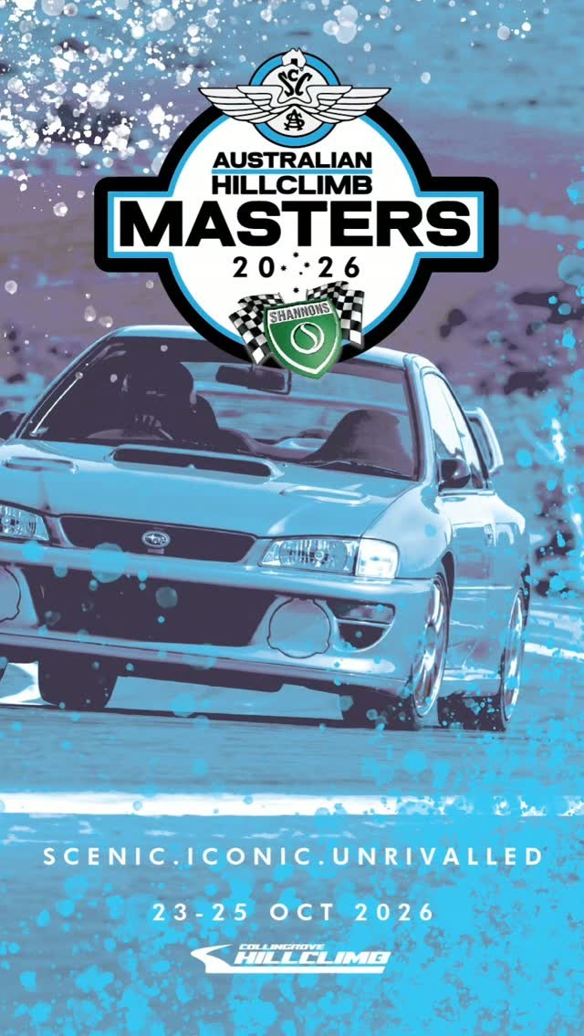 Australian Hillclimb Masters — Classic spectator event in Adelaide, SA on Friday 23 October 2026