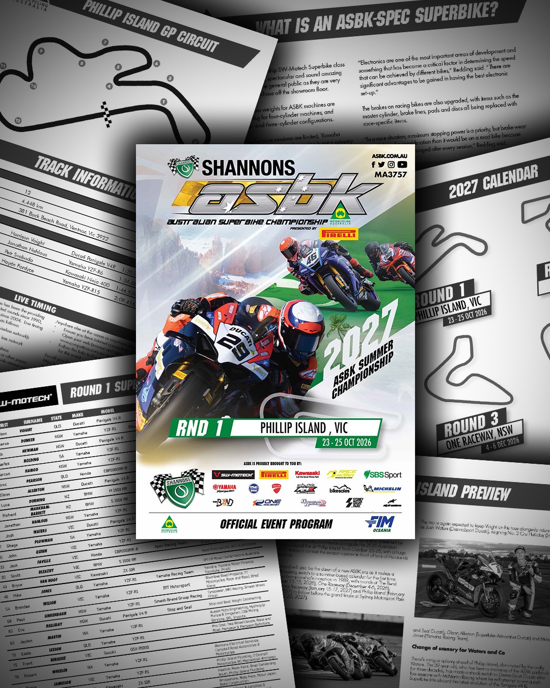 ASBK Australian Superbike Championship - Round 1 — spectator event in Melbourne, VIC on Friday 23 October 2026