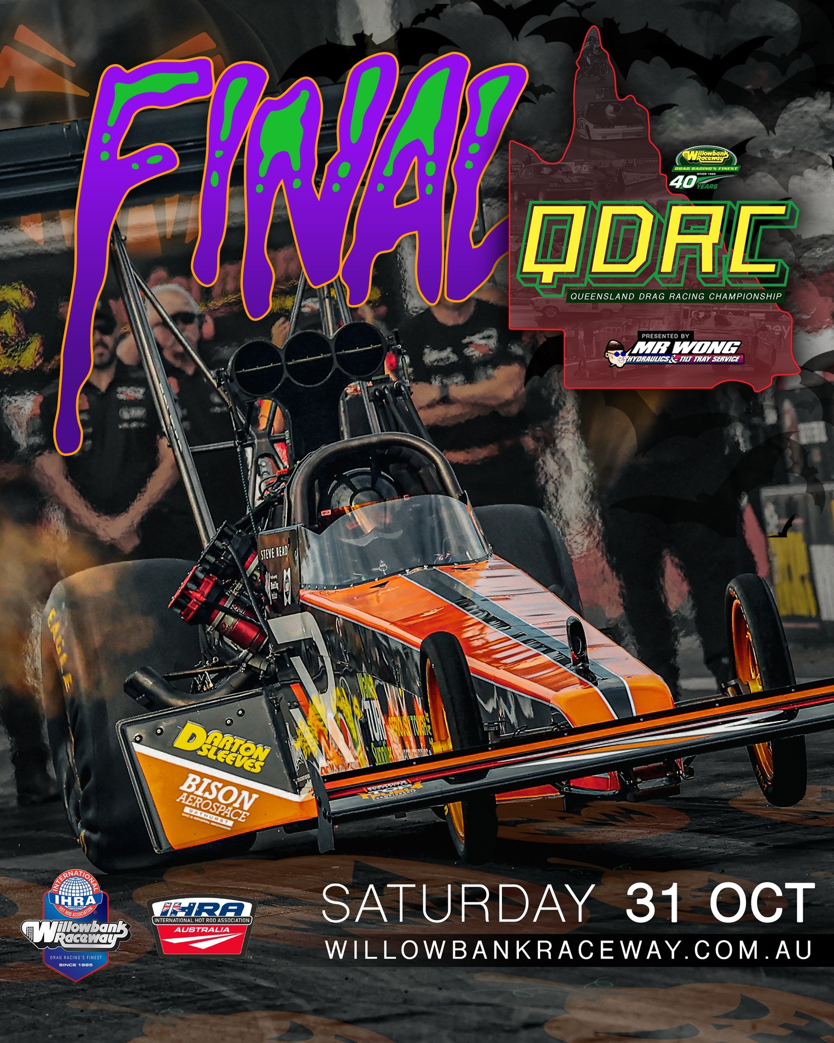 Mr Wong QDRC Final — Stance spectator event in Brisbane, QLD on Saturday 31 October 2026