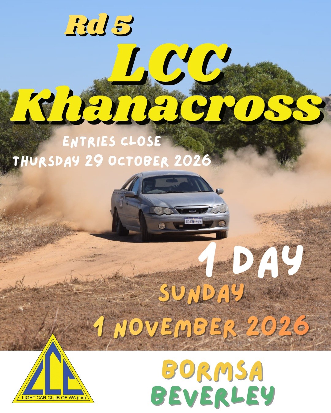LCC Khanacross Rd 5 — JDM track day in Perth, WA on Sunday 1 November 2026