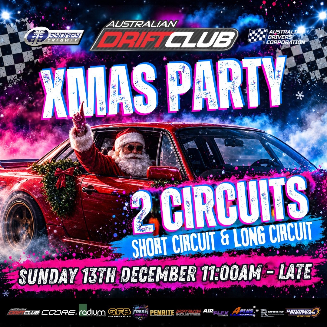Xmas Party — JDM track day in Sydney, NSW on Sunday 13 December 2026