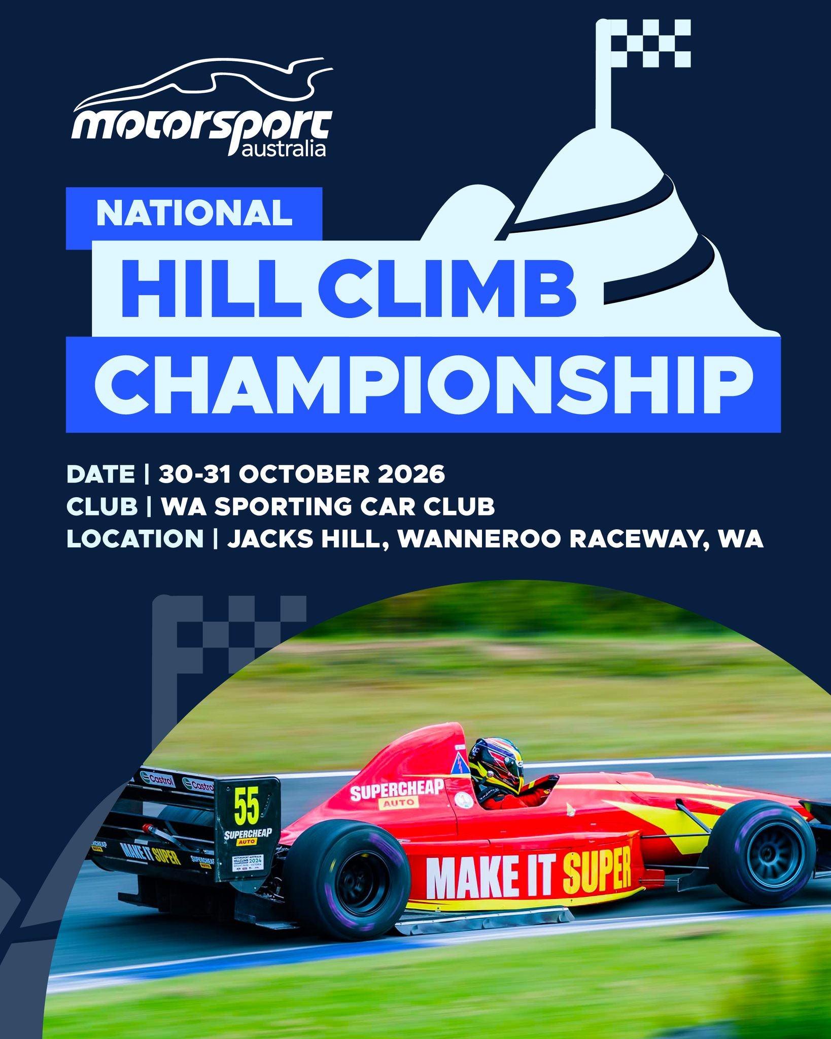 National Hill Climb Championship — spectator event in Perth, WA on Friday 30 October 2026