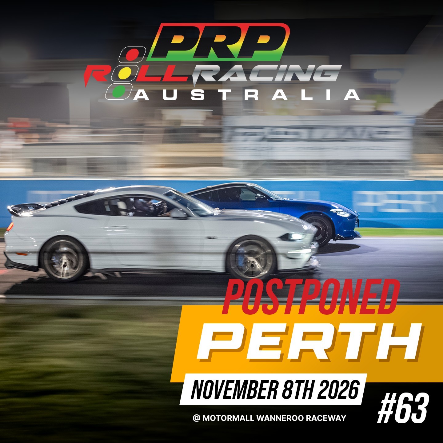 Roll Racing Perth #63 — track day in Perth, WA on Sunday 8 November 2026