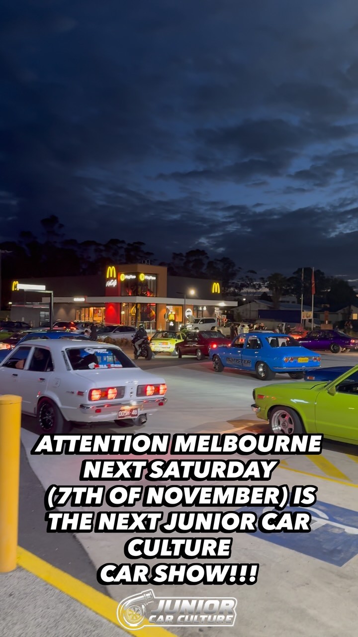 Junior Car Culture Car Show — Muscle/Motorbike car meet in Melbourne, VIC on Saturday 7 November 2026