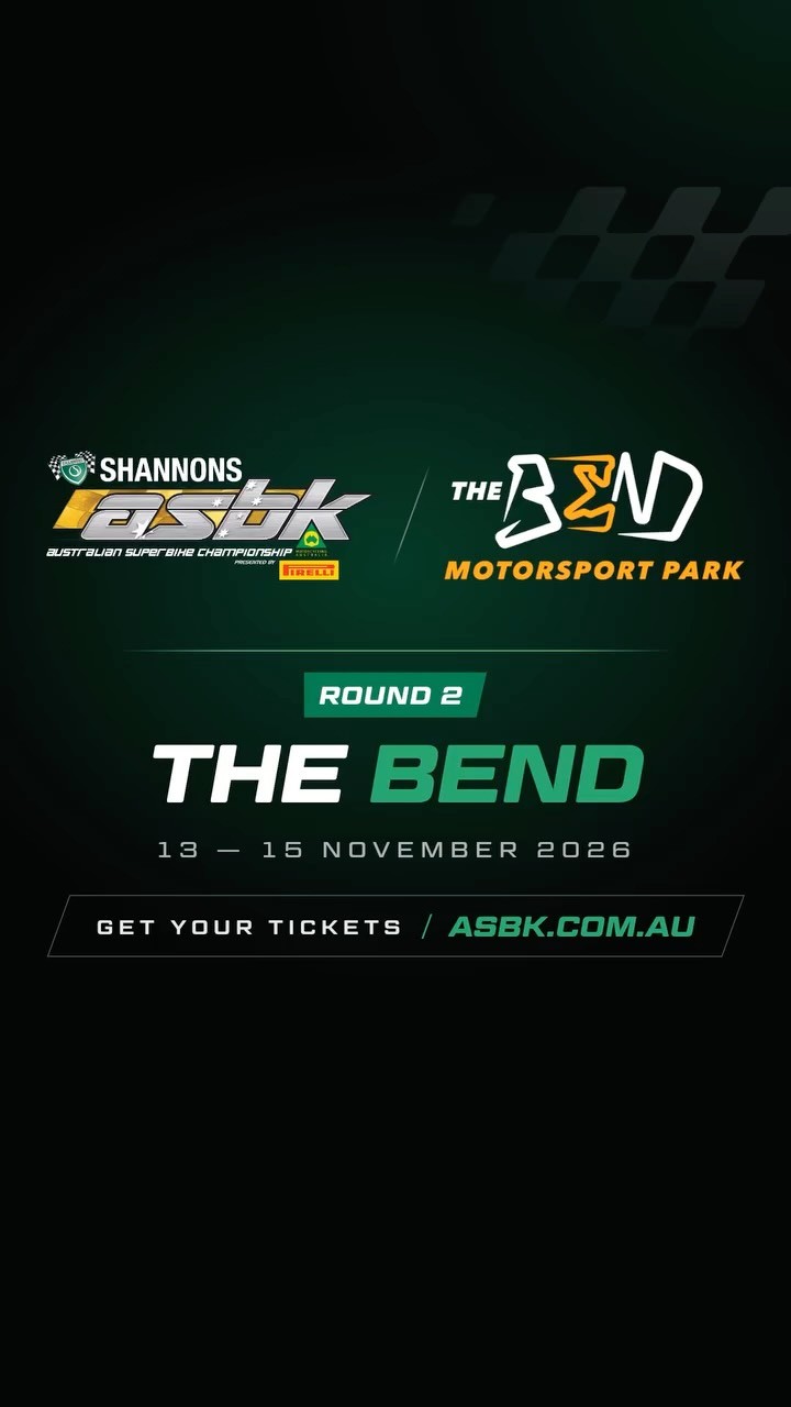 Shannons ASBK Round 2 - The Bend — Motorbike spectator event in Adelaide, SA on Friday 13 November 2026
