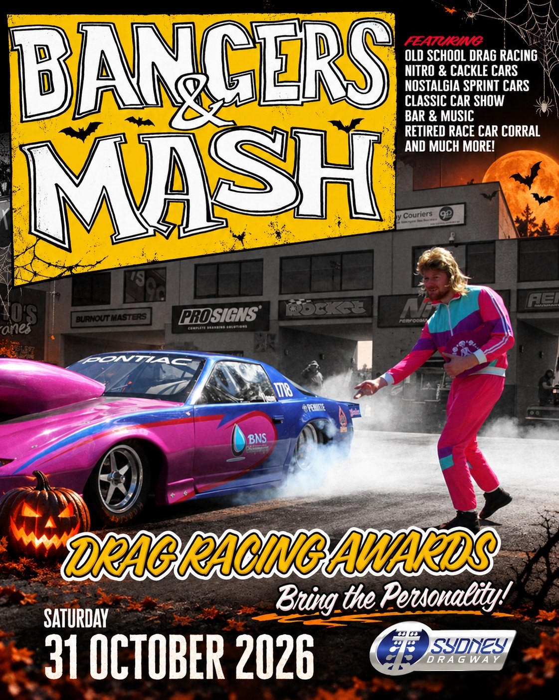 Bangers & Mash — Muscle/Classic spectator event in Sydney, NSW on Saturday 31 October 2026