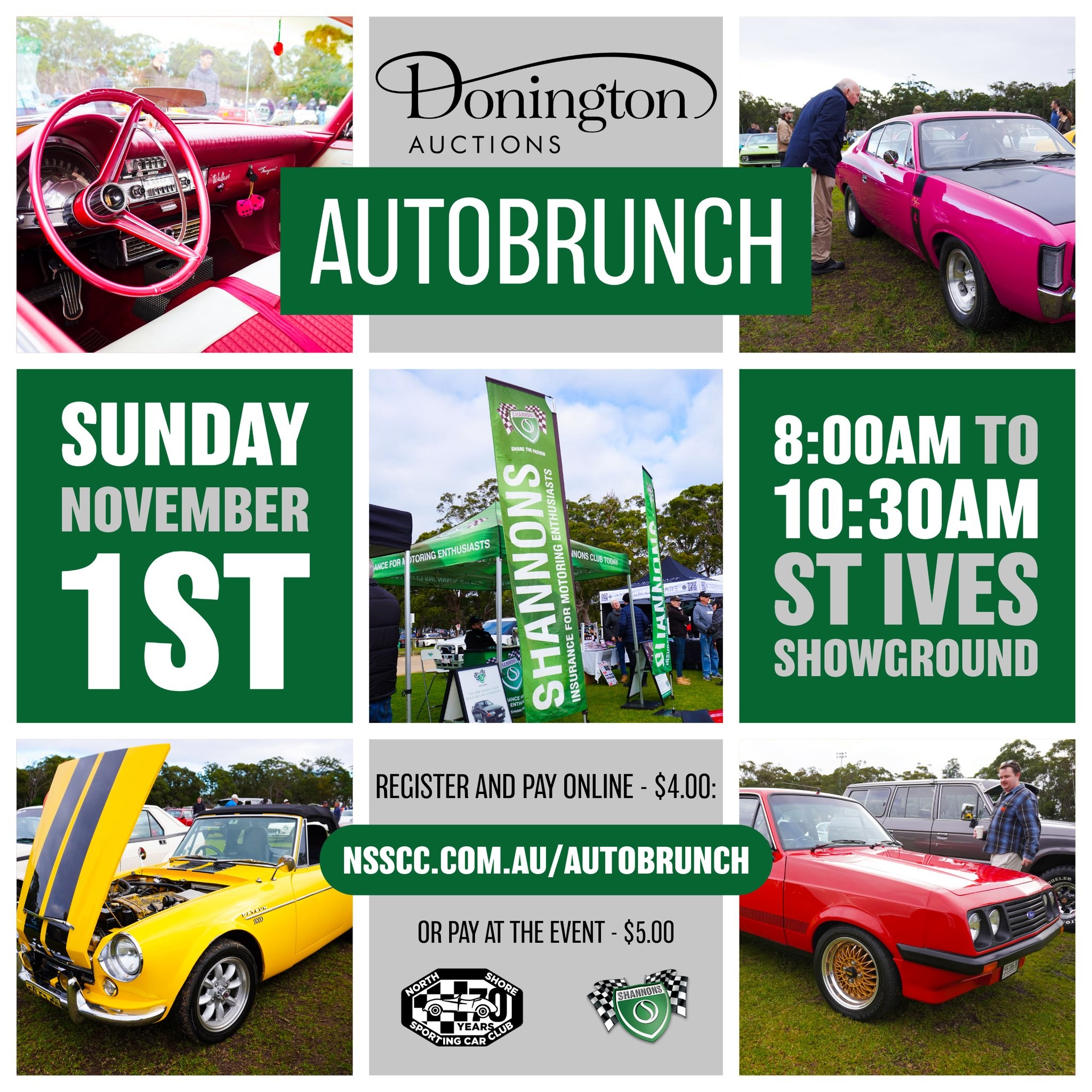 Donington Auctions AutoBrunch — Classic car meet in Sydney, NSW on Sunday 1 November 2026