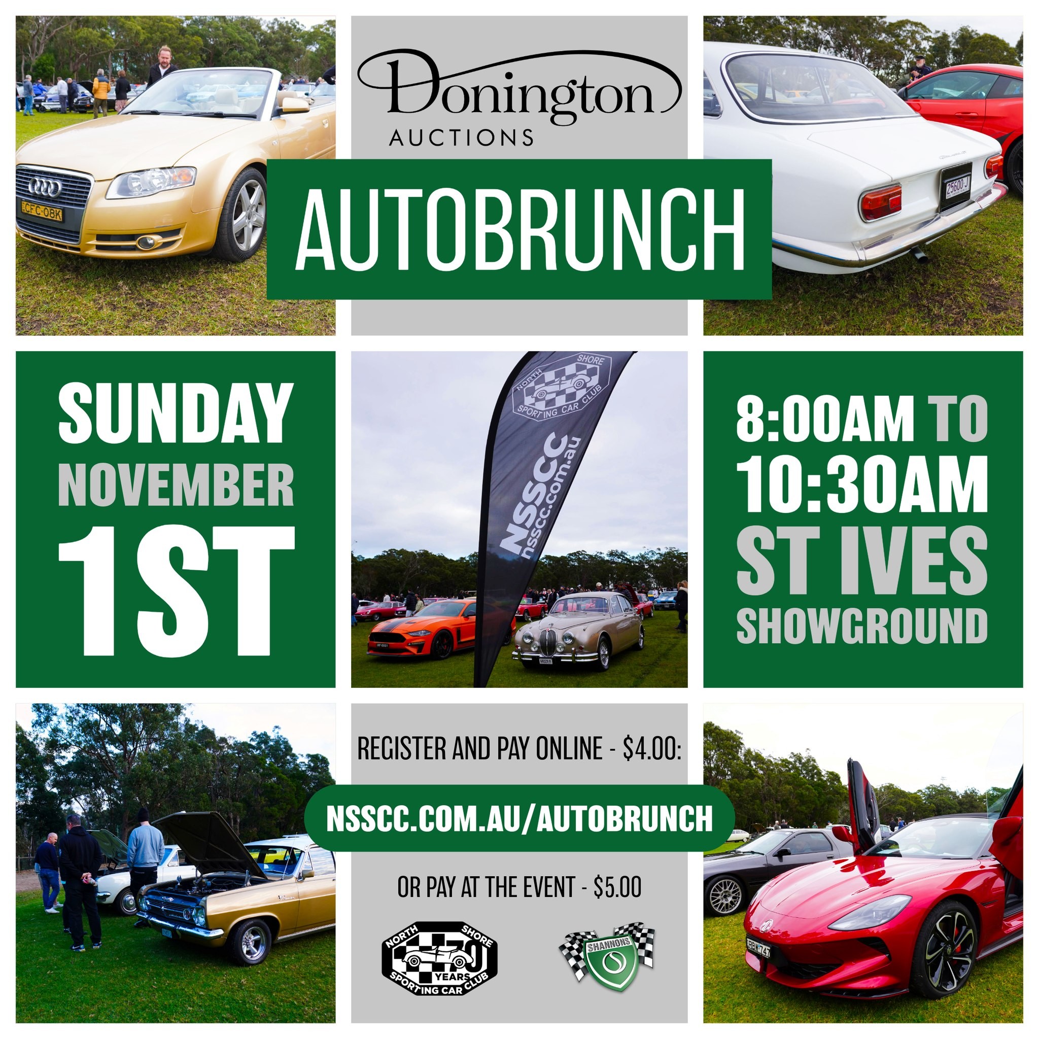 Donington Auctions AutoBrunch — car meet in Sydney, NSW on Sunday 1 November 2026