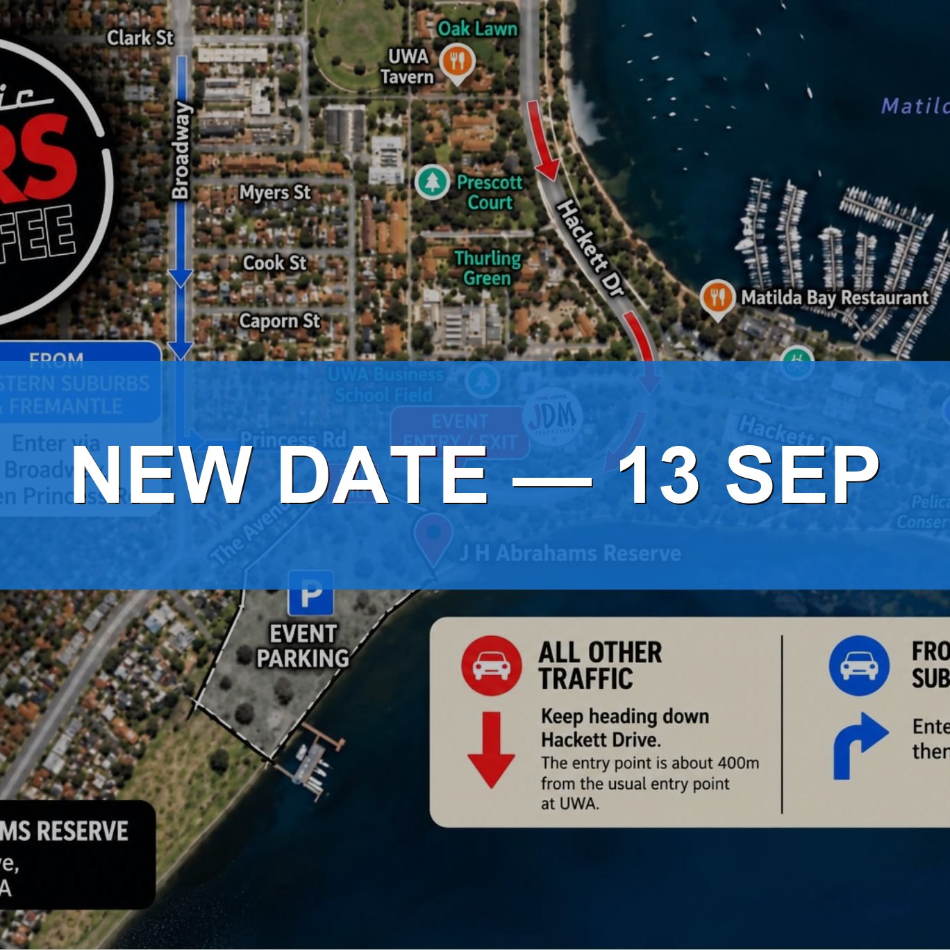 Classic Cars and Coffee — Classic/JDM car meet in Perth, WA on Sunday 13 September 2026