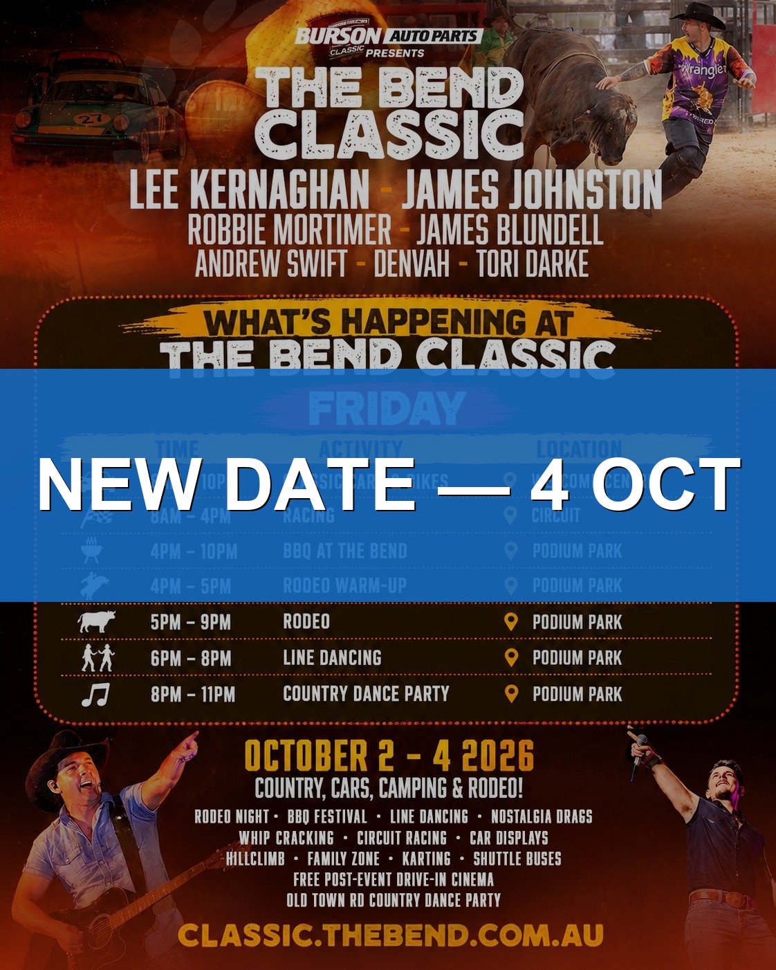 The Bend Classic — Classic/Muscle spectator event in Adelaide, SA on Sunday 4 October 2026