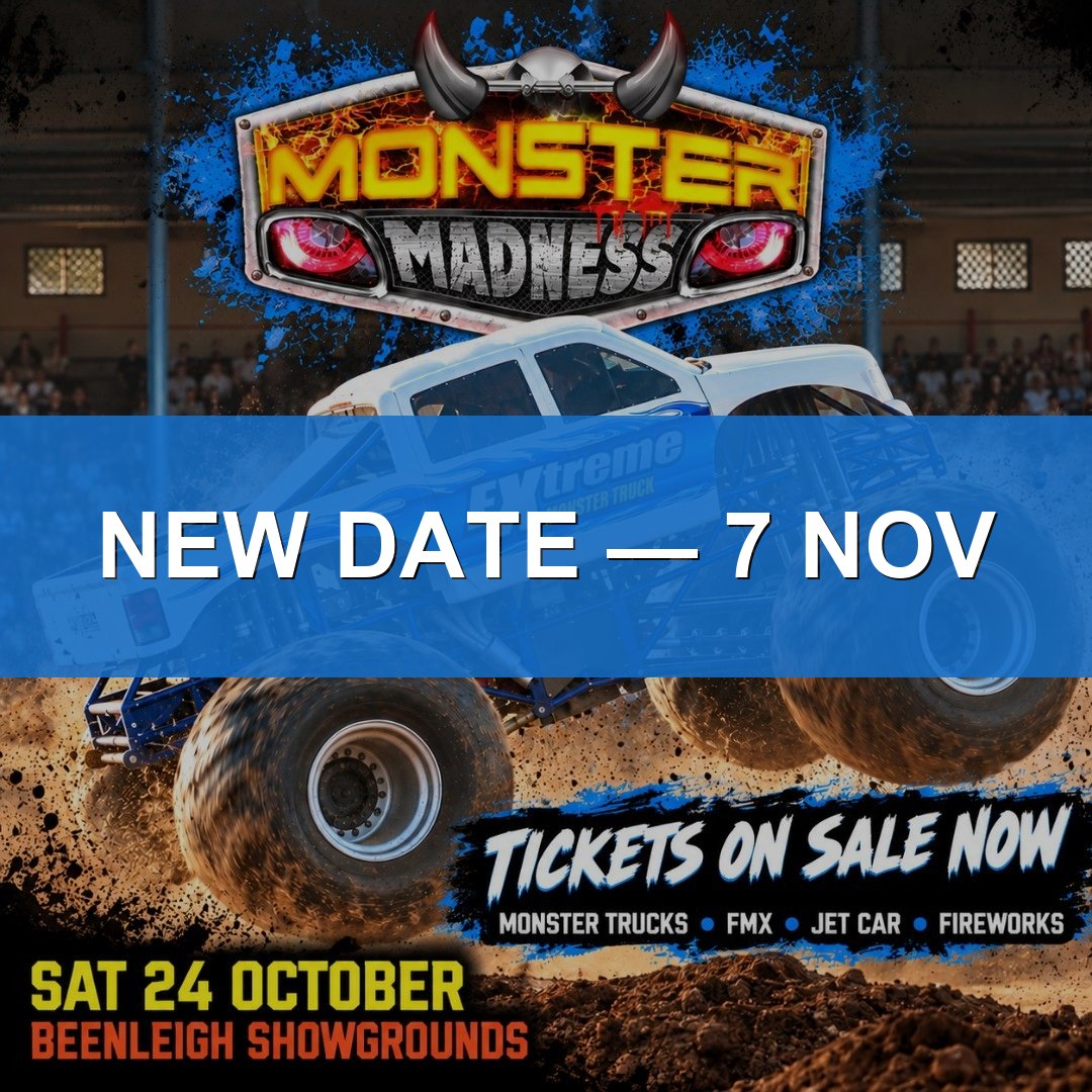Monster Madness — 4x4 spectator event in Brisbane, QLD on Saturday 7 November 2026