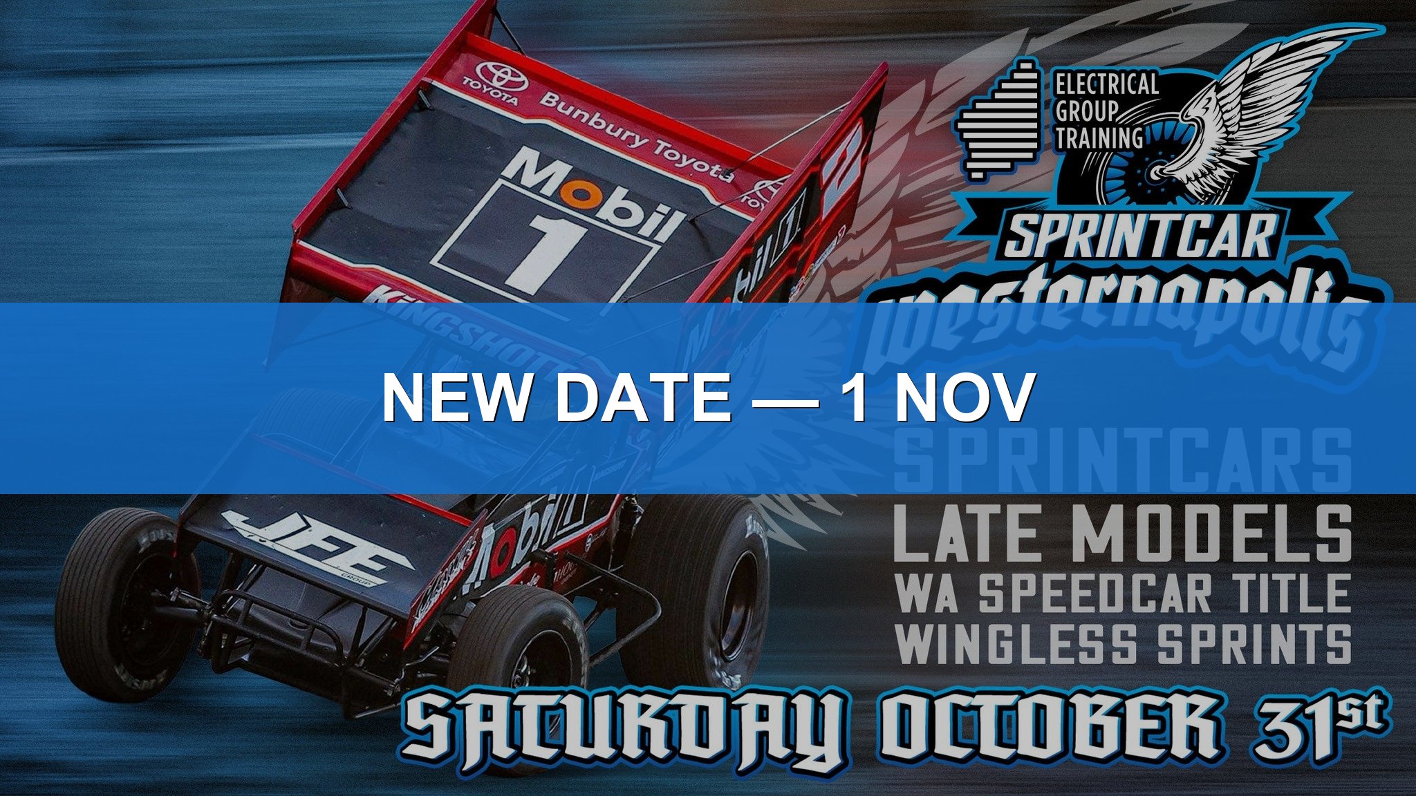 Electrical Group Training Sprintcar Westernapolis — Muscle spectator event in Perth, WA on Sunday 1 November 2026
