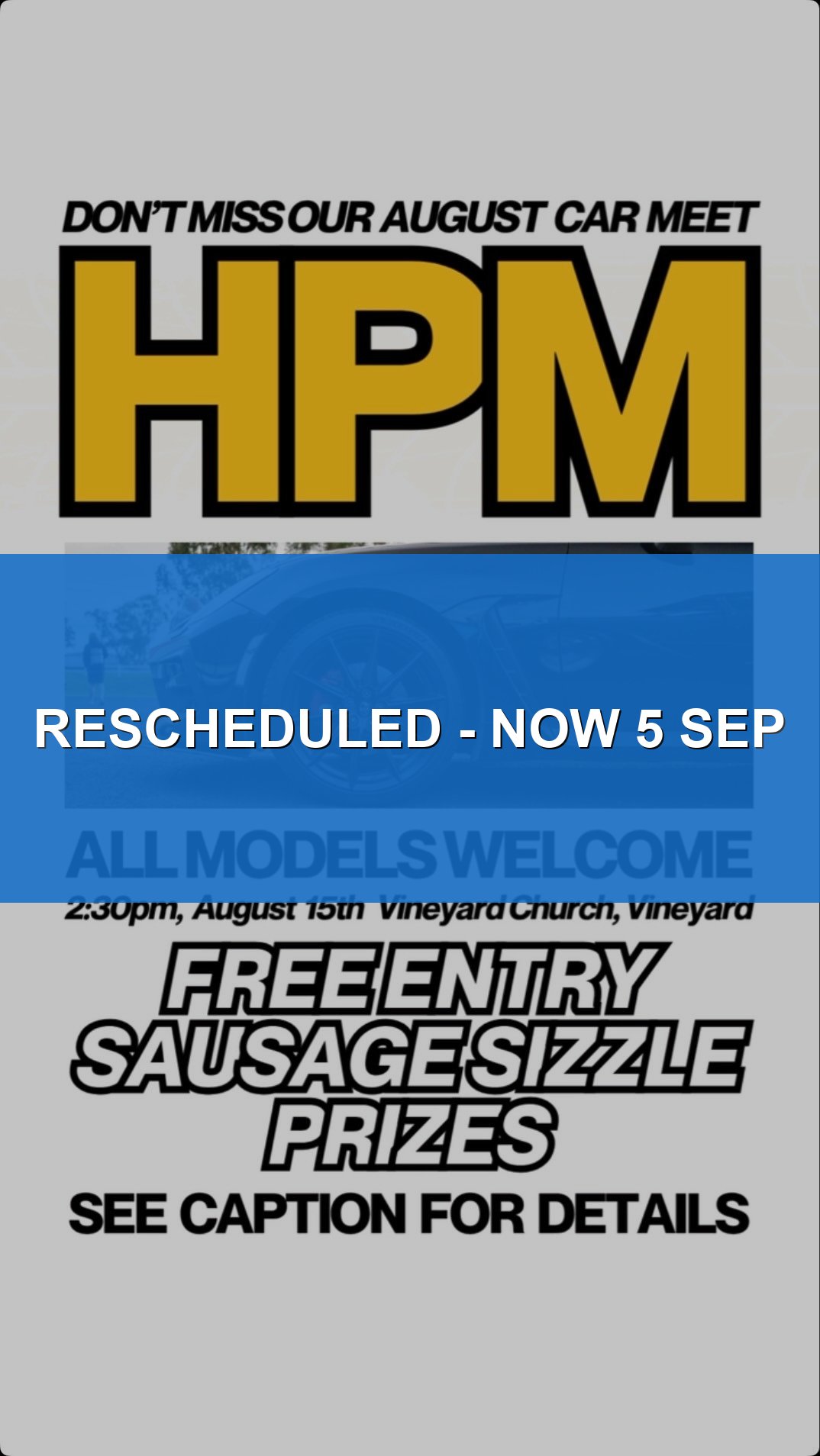 HPM August Car Meet — car meet in Sydney, NSW on Saturday 15 August 2026