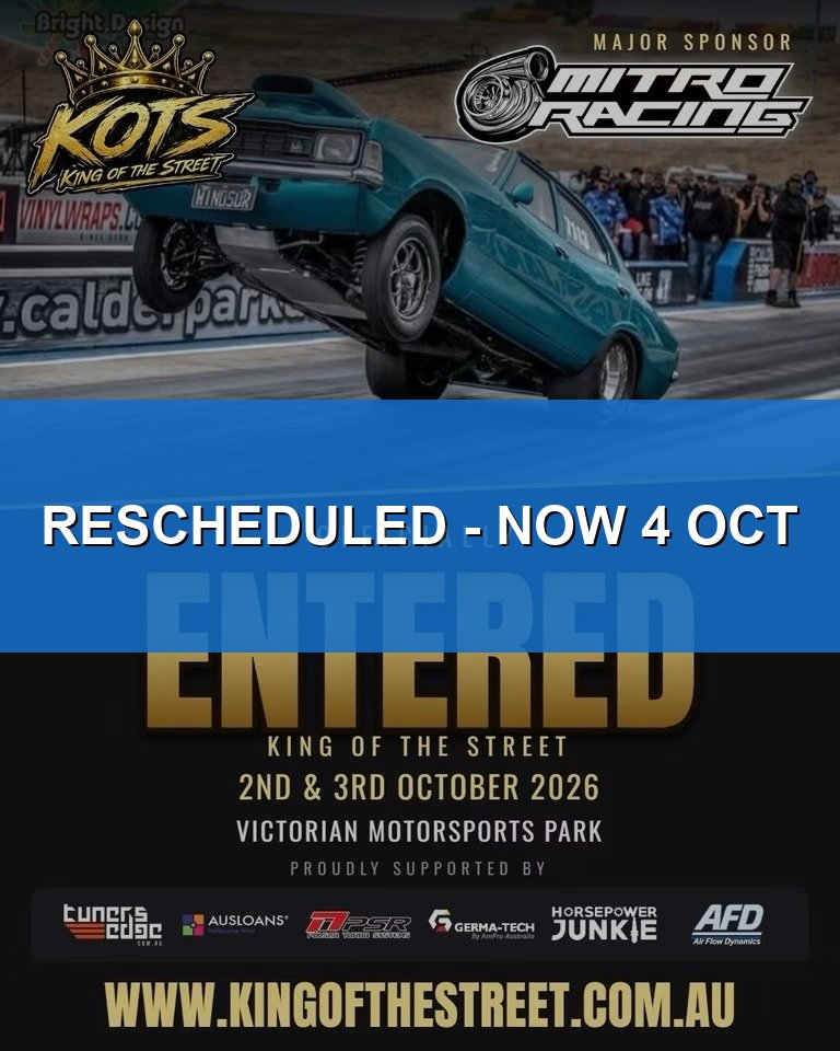 King of the Street — Muscle/Classic spectator event in Bendigo, VIC on Friday 2 October 2026