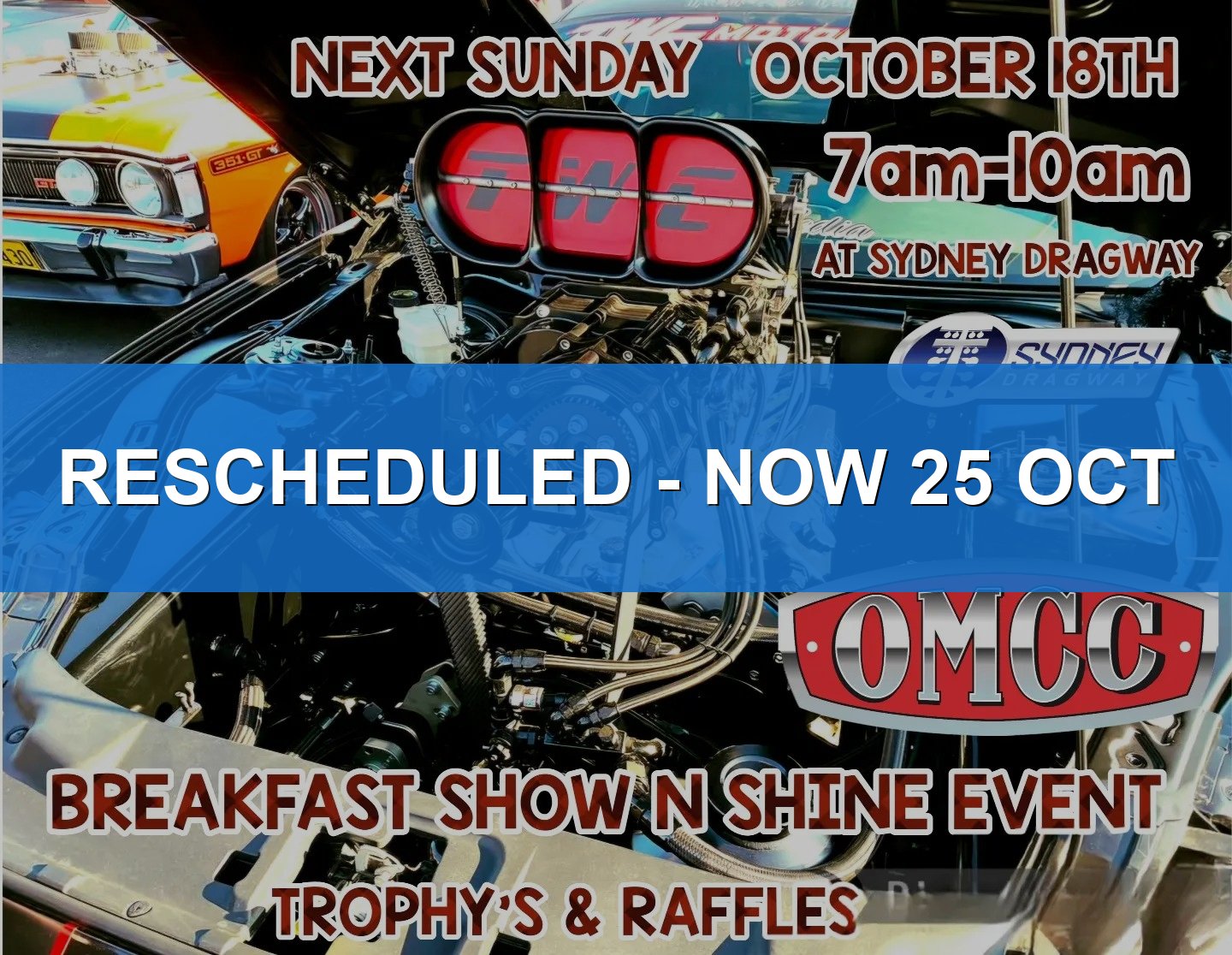 OMCC Breakfast Show N Shine Event — Classic/JDM car meet in Sydney, NSW on Sunday 18 October 2026