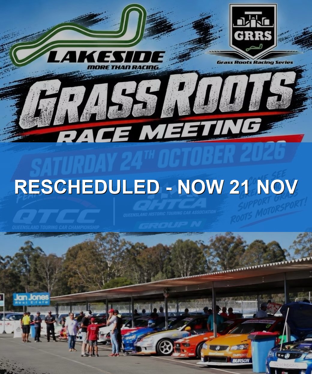 Grass Roots Race Meeting — Muscle/Classic spectator event in Brisbane, QLD on Saturday 24 October 2026