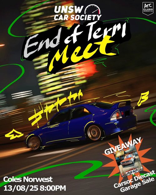End of Term Meet — car meet in Sydney, NSW on Wednesday 13 August 2025