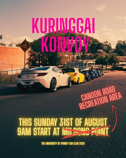 Kuringgai Konvoy — car meet in Sydney, NSW on Sunday 31 August 2025
